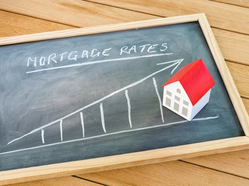 Rising mortgage rate graph