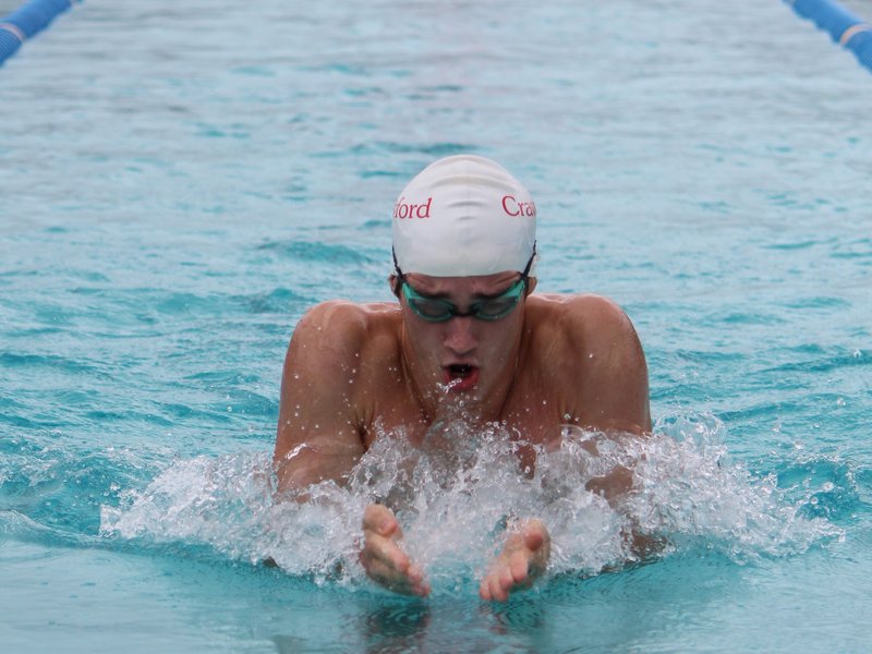 Ross Paterson representing SA swimming at the international stage.