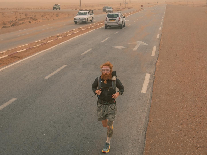 Russ Cook running across Africa
