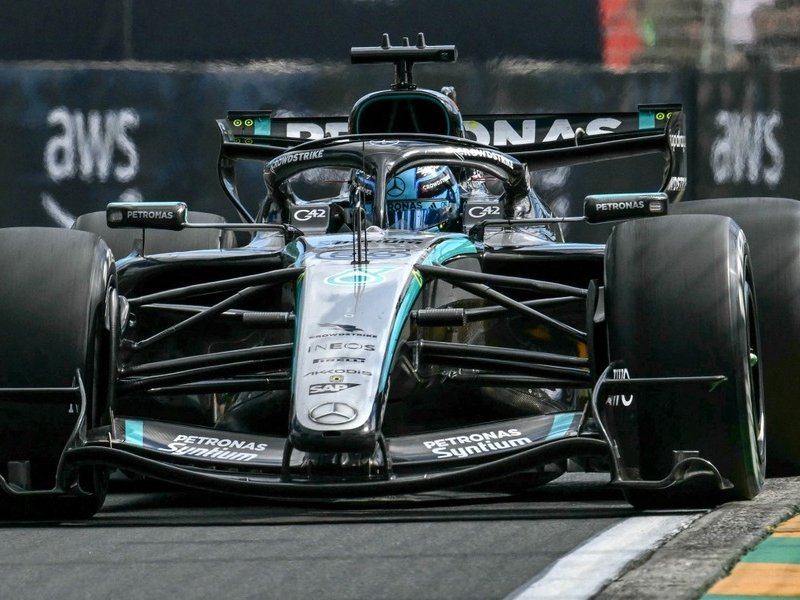 Mercedes Formula One driver George Russel wins 2026 Australian Grand Prix