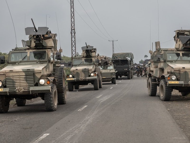 SANDF vehicles in DRC