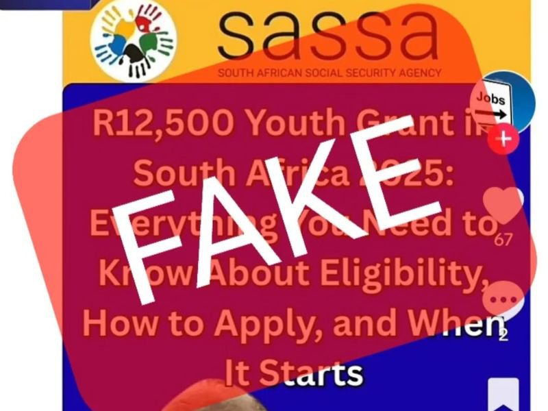 SASSA fake news about youth grant