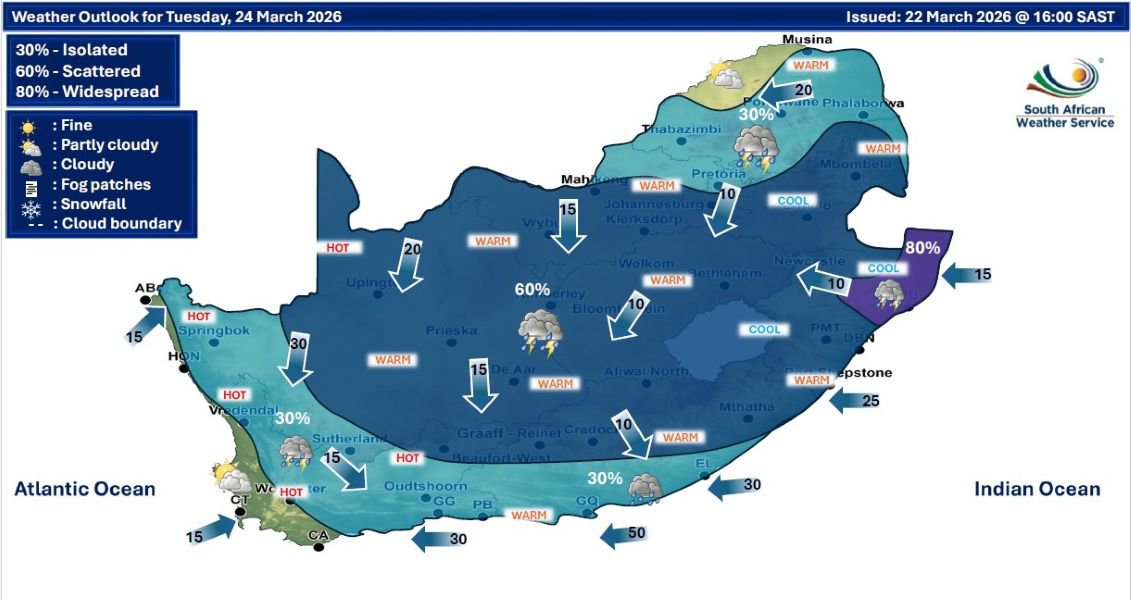 Stormy week ahead: Northern KZN under Level 4 thunderstorm warning