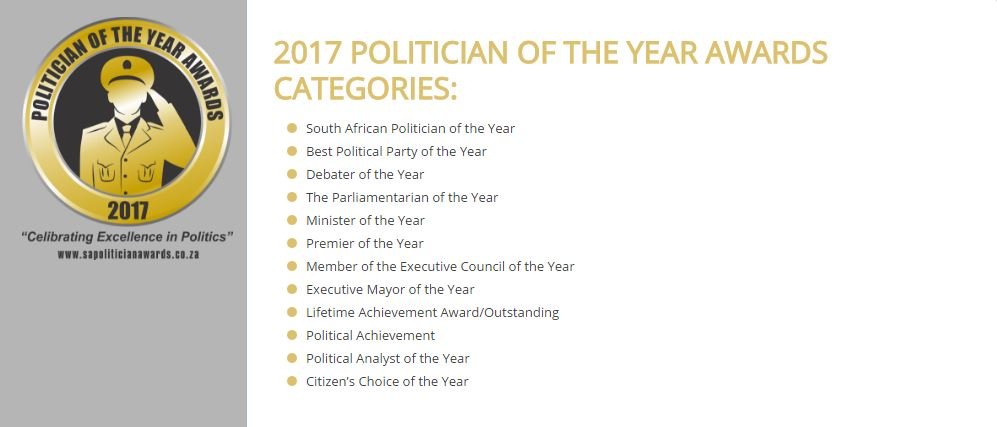 SA Politician Awards