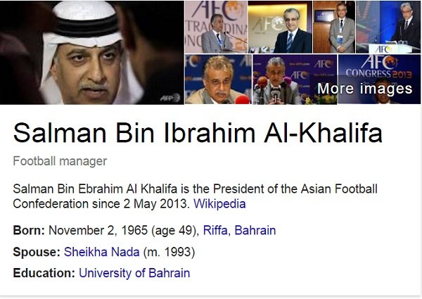 SHAIKH SALMAN BIN BRAHIM AL KHALIFA