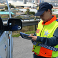 SOUTH AFRICAN TRAFFIC POLICE OFFICER WRITING