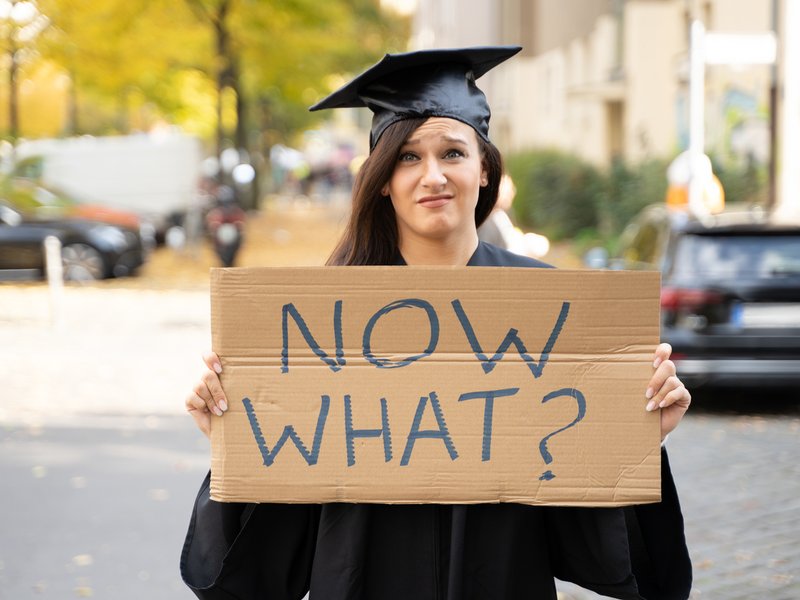Sad graduate