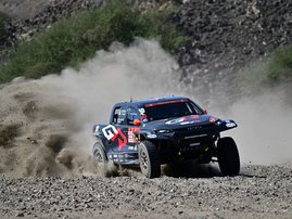 South African Saood Variawa competing in Dakar Rally