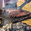 Braai- Sausages on a bbq grill