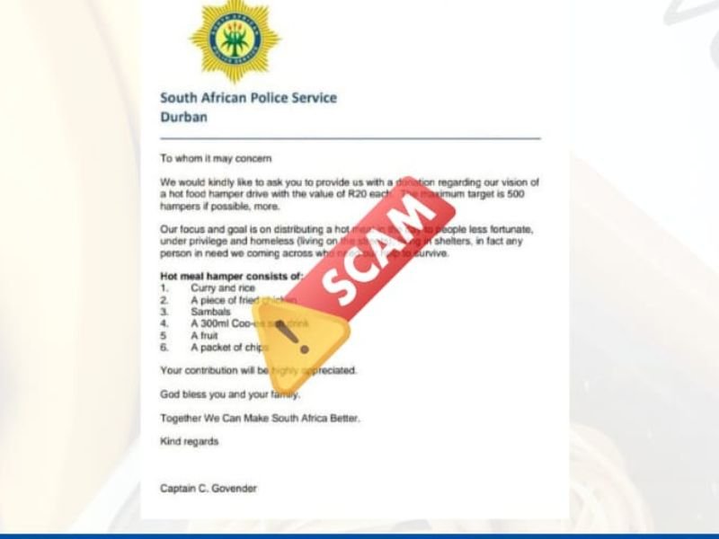 SAPS scam alert
