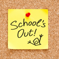 School is out sticky note