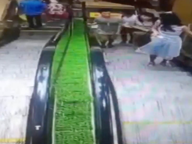 Shocking footage