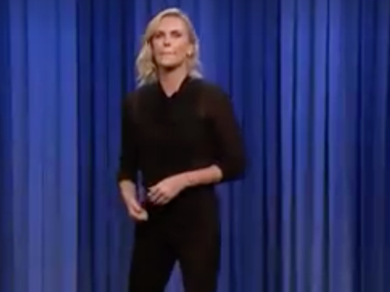 charlize theron jimmy fallon