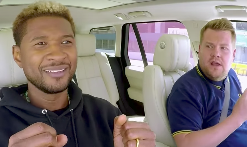 usher and james corden