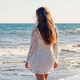 woman on beach pexels