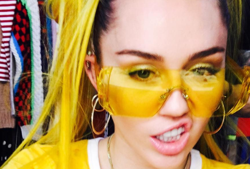 miley cyrus yellow instagram