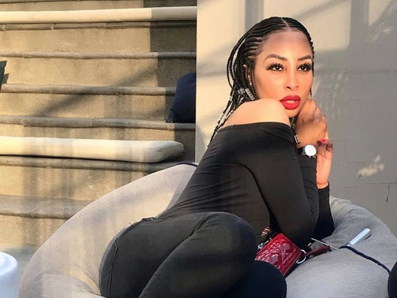 Khanyi Mbau happy in skin