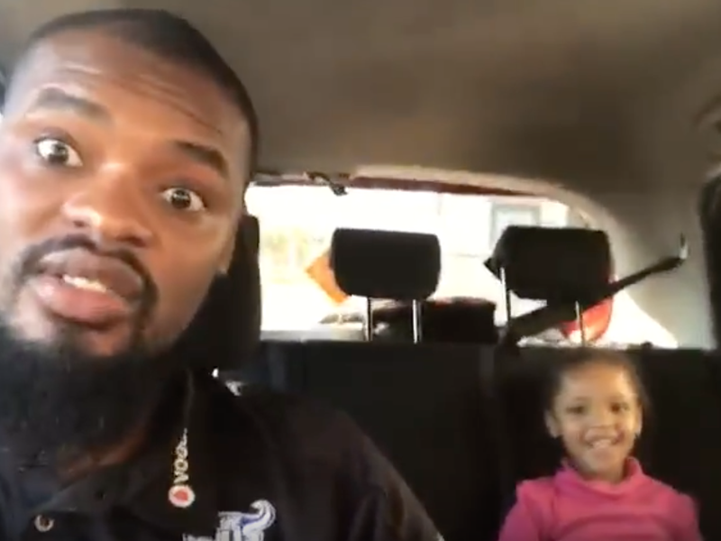 Mack and daughter carpool