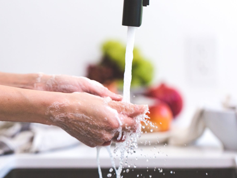 dishes washing hands pexels