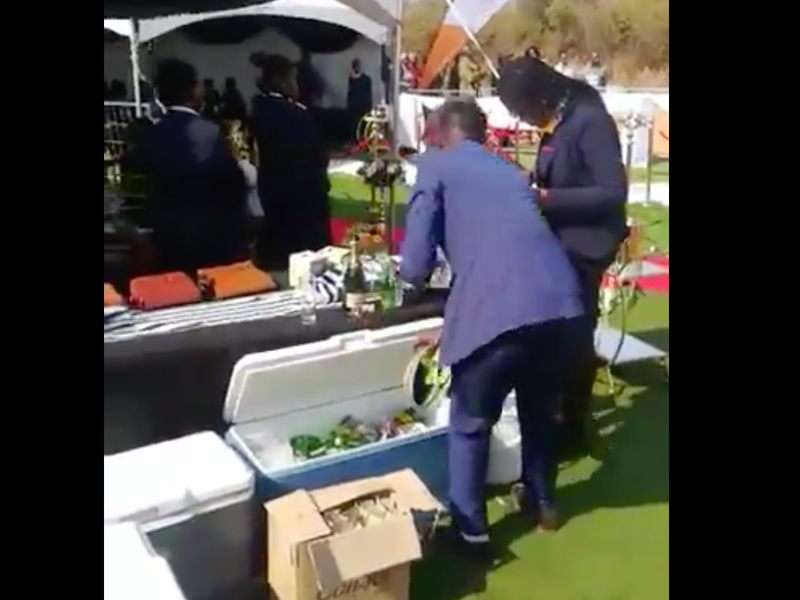 boozy funeral pic