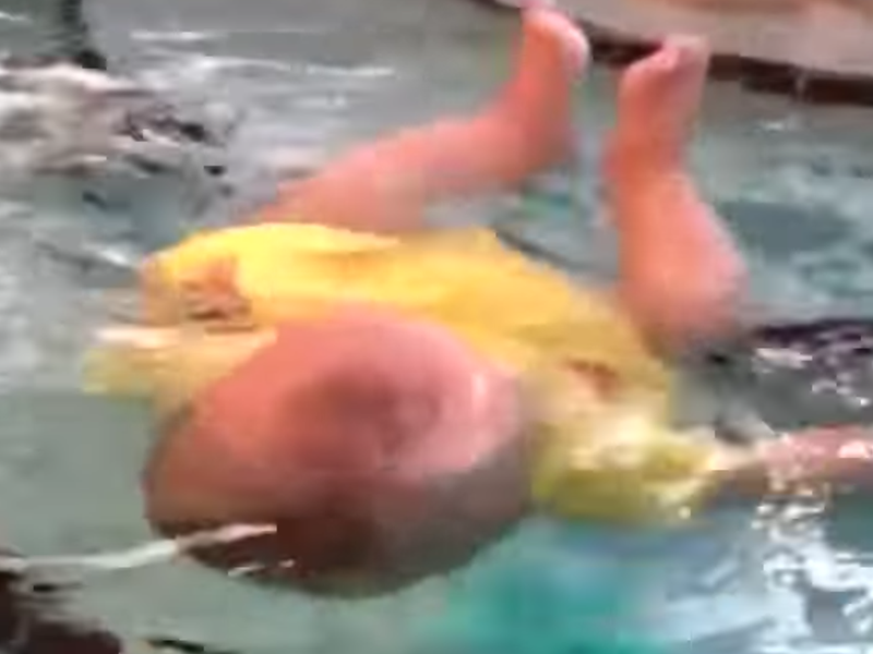 pool video 6 month old kid