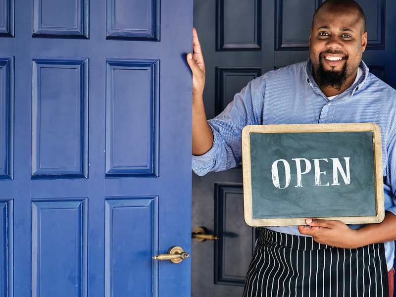 smiling small business owner