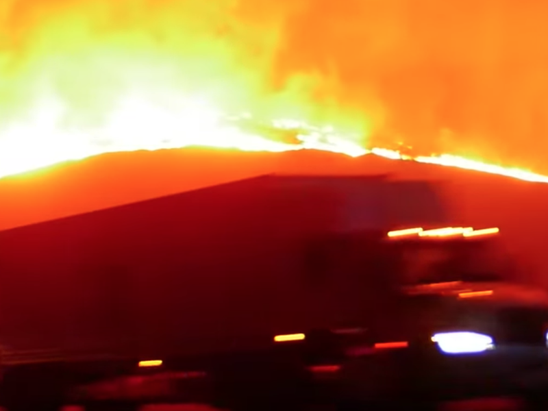 Footage of California Fire