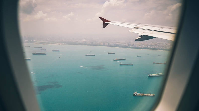 travelling plane window pexels