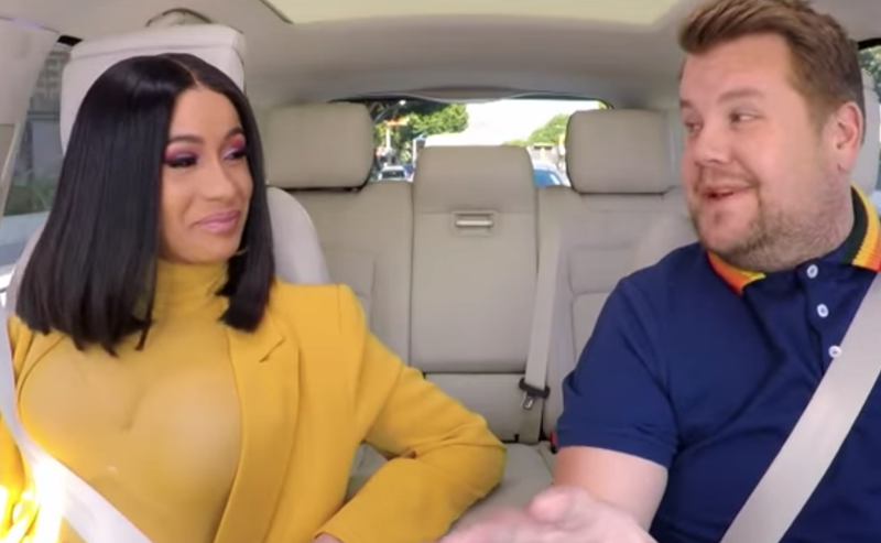 cardi b carpool karaoke pic