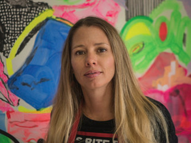 woman with art beautiful news
