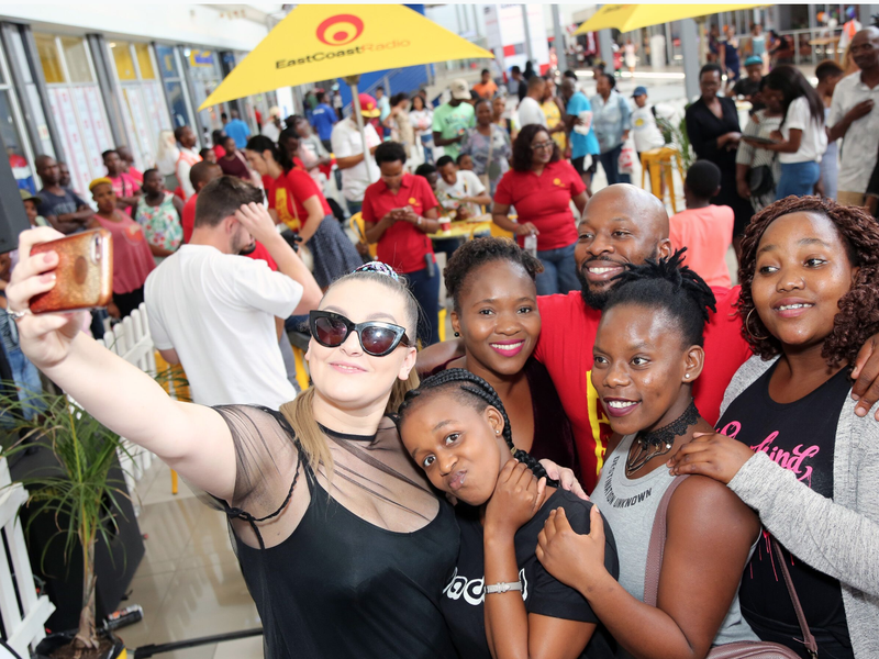 Holly Rey with fans at Umlazi Mega City / Instagram