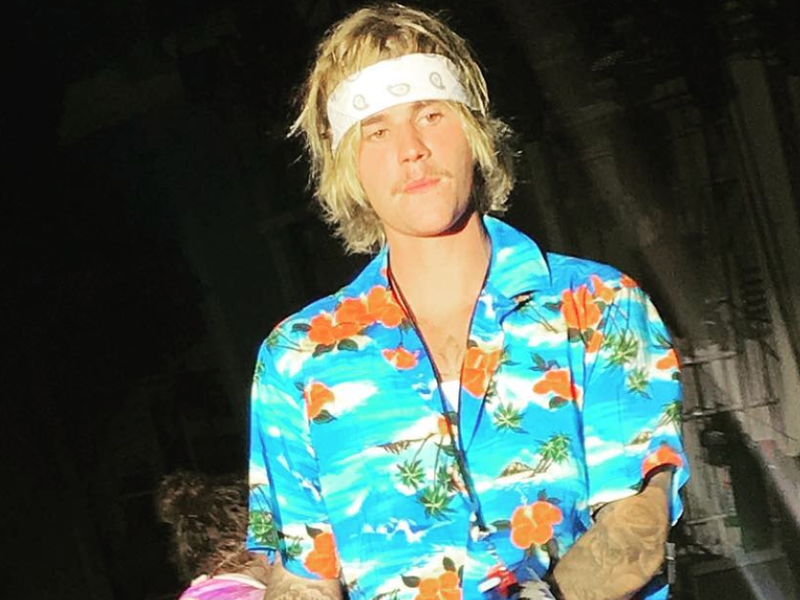 Justin Bieber / Instagram tropical shirt