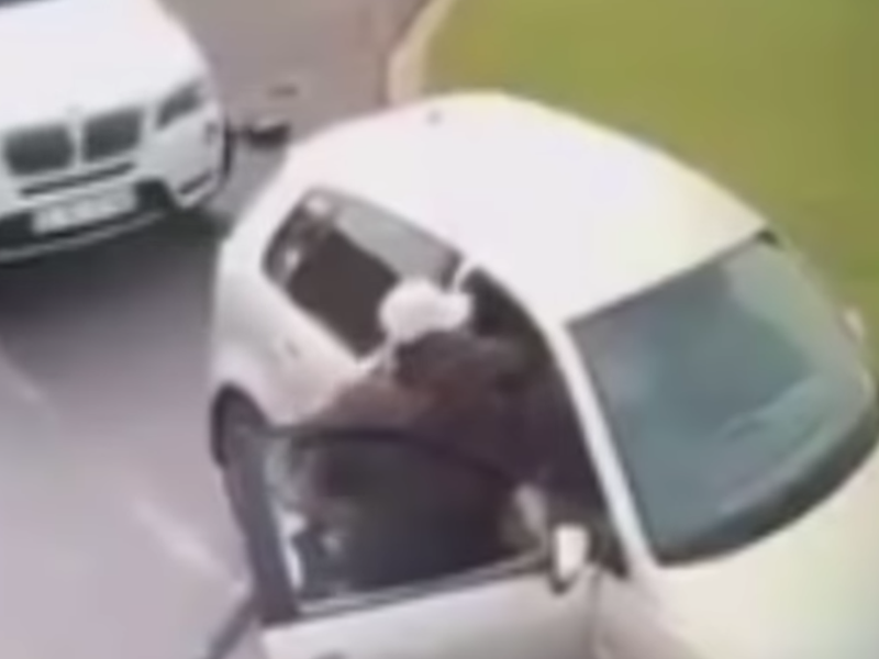 Woman yanked by hair during hijacking / YouTube