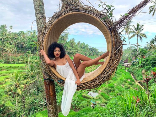 Liesl Laurie is having a blast in Bali