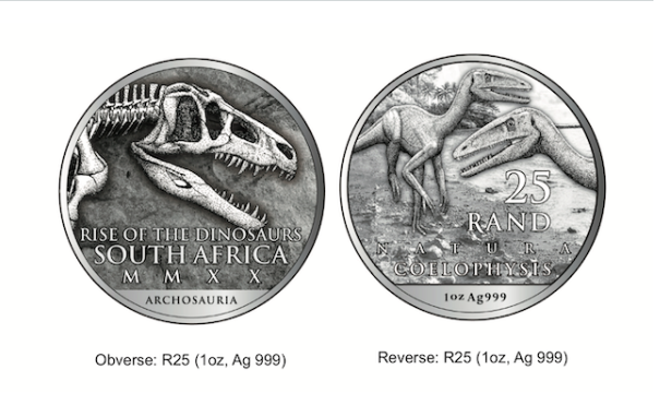 New R25 dinosaur coin