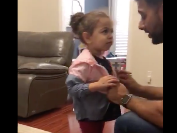 Two-year-old brings wrong jacket home and handles interrogation like a pro