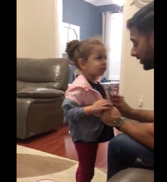 Two-year-old brings wrong jacket home and handles interrogation like a pro