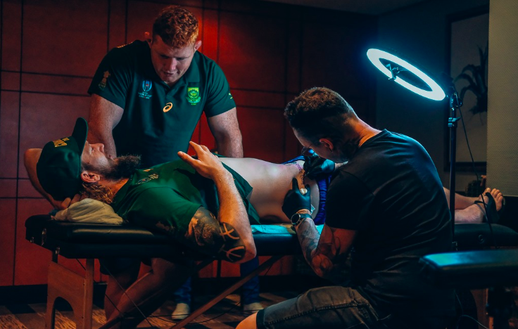 Springboks get RWC tattoos