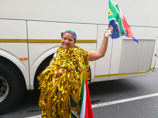 Creché teacher quits her job to cheer on Springboks