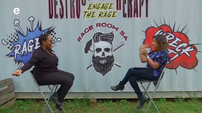 Devi Rage WATCH: Philicity Reeken and Devi Sankaree Govender visit Rage Room for ...