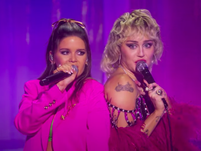 Miley Cyrus and Maren Morris