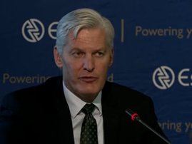 Eskom CEO Andre de Ruyter media briefing