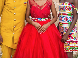 red dress