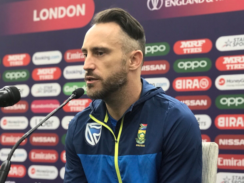 Faf du Plessis at the Oval / Myron Naicker Twitter