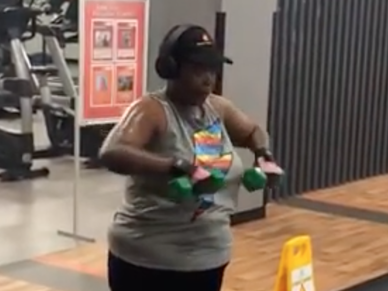 Thandolwethu in the gym / Instagram