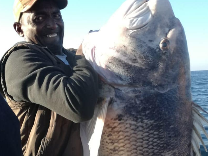 Devan Naicker with his fish / Instagram