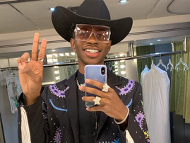 Lil Nas X in his dressing room / Instagram