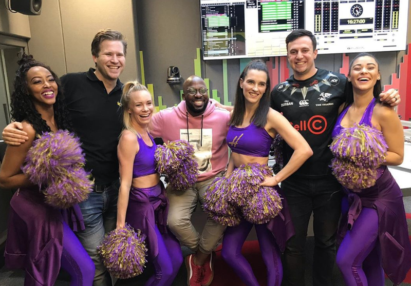 The Hollywoodbets team and the Drive team in studio / Justin James