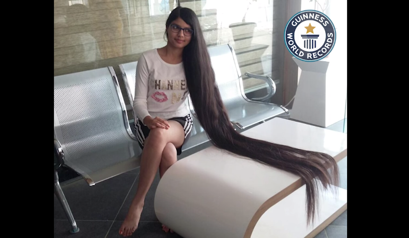 Real-life Rapunzel! Teen makes into Guinness World Record for her long hair / Facebook