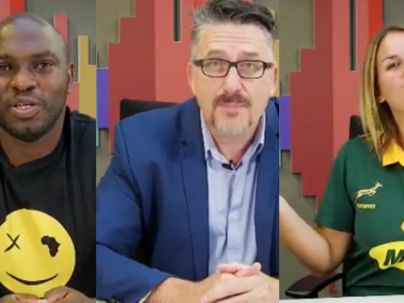 Darren, Keri and Sky from East Coast Breakfast wishing ECR a happy birthday